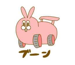 Medium mammal pink8 sticker #14226339