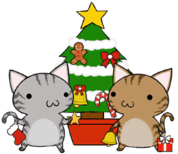 Cat ASHver kitten's Winter life sticker #14227070