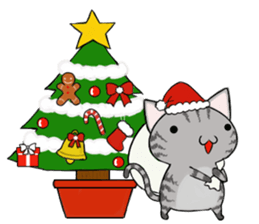 Cat ASHver kitten's Winter life sticker #14227071