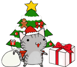 Cat ASHver kitten's Winter life sticker #14227072