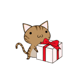 Cat ASHver kitten's Winter life sticker #14227073