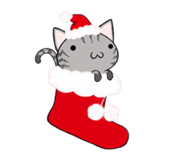 Cat ASHver kitten's Winter life sticker #14227074
