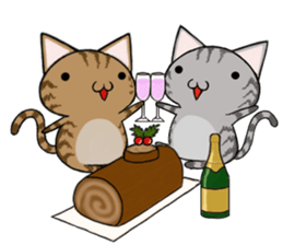 Cat ASHver kitten's Winter life sticker #14227075