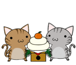 Cat ASHver kitten's Winter life sticker #14227079