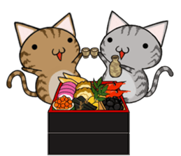 Cat ASHver kitten's Winter life sticker #14227081