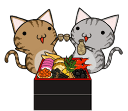 Cat ASHver kitten's Winter life sticker #14227081