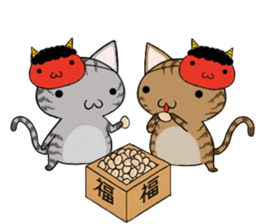 Cat ASHver kitten's Winter life sticker #14227085