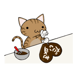 Cat ASHver kitten's Winter life sticker #14227086