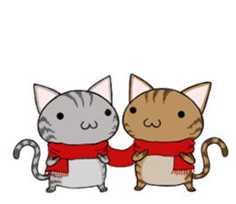 Cat ASHver kitten's Winter life sticker #14227089