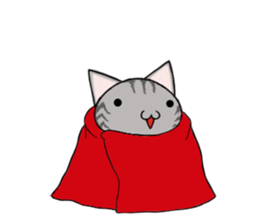 Cat ASHver kitten's Winter life sticker #14227099