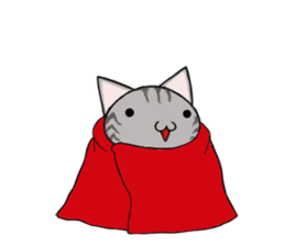 Cat ASHver kitten's Winter life sticker #14227099