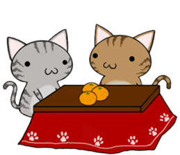 Cat ASHver kitten's Winter life sticker #14227100