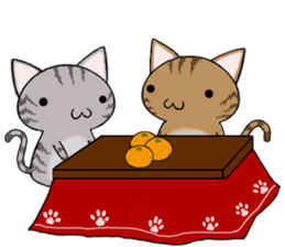 Cat ASHver kitten's Winter life sticker #14227100