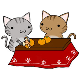 Cat ASHver kitten's Winter life sticker #14227101