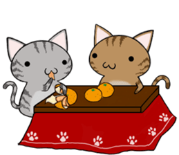 Cat ASHver kitten's Winter life sticker #14227102