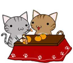 Cat ASHver kitten's Winter life sticker #14227103
