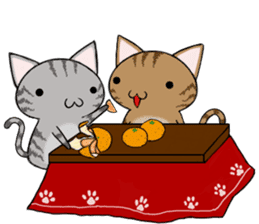Cat ASHver kitten's Winter life sticker #14227103