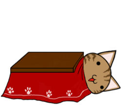 Cat ASHver kitten's Winter life sticker #14227105