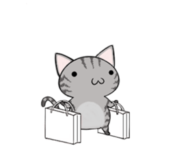 Cat ASHver kitten's Winter life sticker #14227108