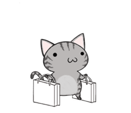 Cat ASHver kitten's Winter life sticker #14227108