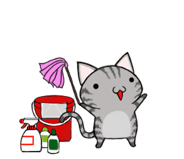 Cat ASHver kitten's Winter life sticker #14227109