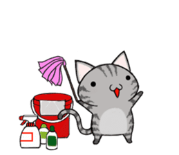 Cat ASHver kitten's Winter life sticker #14227109