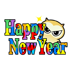 Owl new Year's card,2017