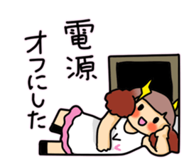 Watching TV Sticker sticker #14228358