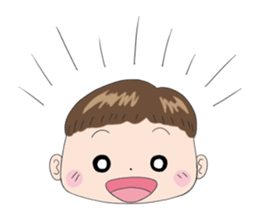 Good living of a papa and a baby sticker #14229608