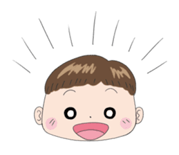 Good living of a papa and a baby sticker #14229608