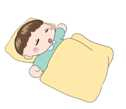 Good living of a papa and a baby sticker #14229617