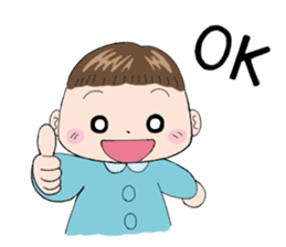 Good living of a papa and a baby sticker #14229627