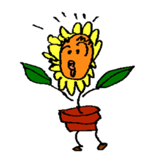 Pleasant sunflower sticker #14230046