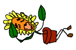 Pleasant sunflower sticker #14230048