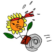 Pleasant sunflower sticker #14230051
