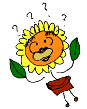 Pleasant sunflower sticker #14230052