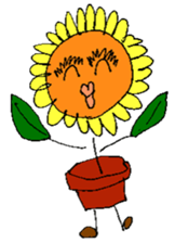 Pleasant sunflower sticker #14230053