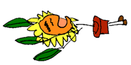 Pleasant sunflower sticker #14230054