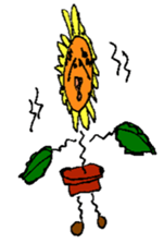 Pleasant sunflower sticker #14230056