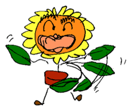 Pleasant sunflower sticker #14230057