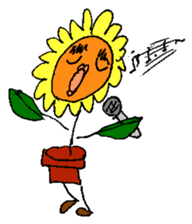 Pleasant sunflower sticker #14230059