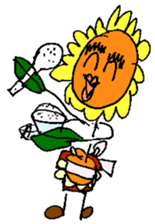 Pleasant sunflower sticker #14230061