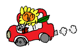 Pleasant sunflower sticker #14230063