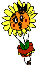 Pleasant sunflower sticker #14230067