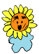Pleasant sunflower sticker #14230069