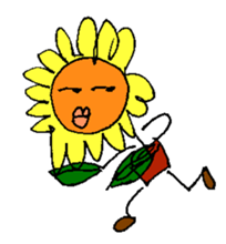 Pleasant sunflower sticker #14230071