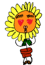 Pleasant sunflower sticker #14230072