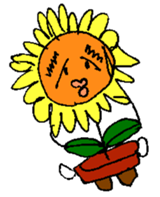 Pleasant sunflower sticker #14230073