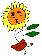Pleasant sunflower sticker #14230076