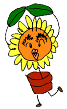 Pleasant sunflower sticker #14230077